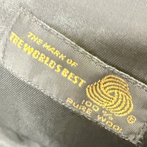 Bowdon Wool Double Breasted Blazer Women's Black Size 6 Brass Colored Buttons - Picture 9 of 10